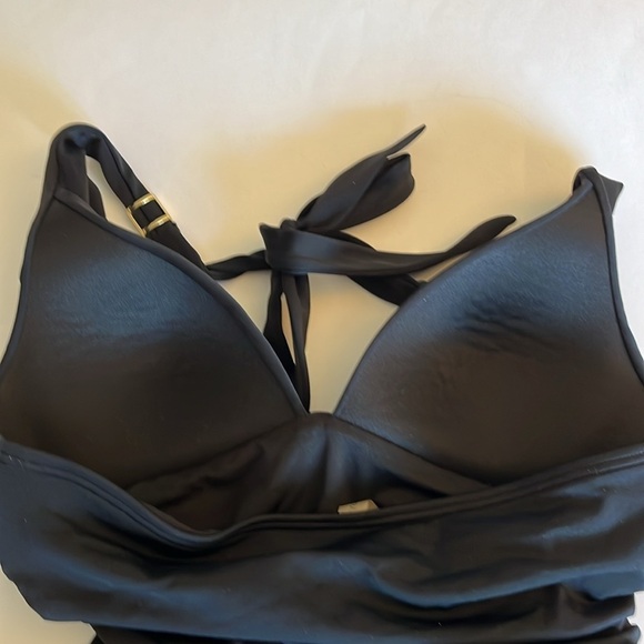 Victoria's Secret The Forever  Black Halter Shirred Ruched
One Piece Smal… - Picture 13 of 14